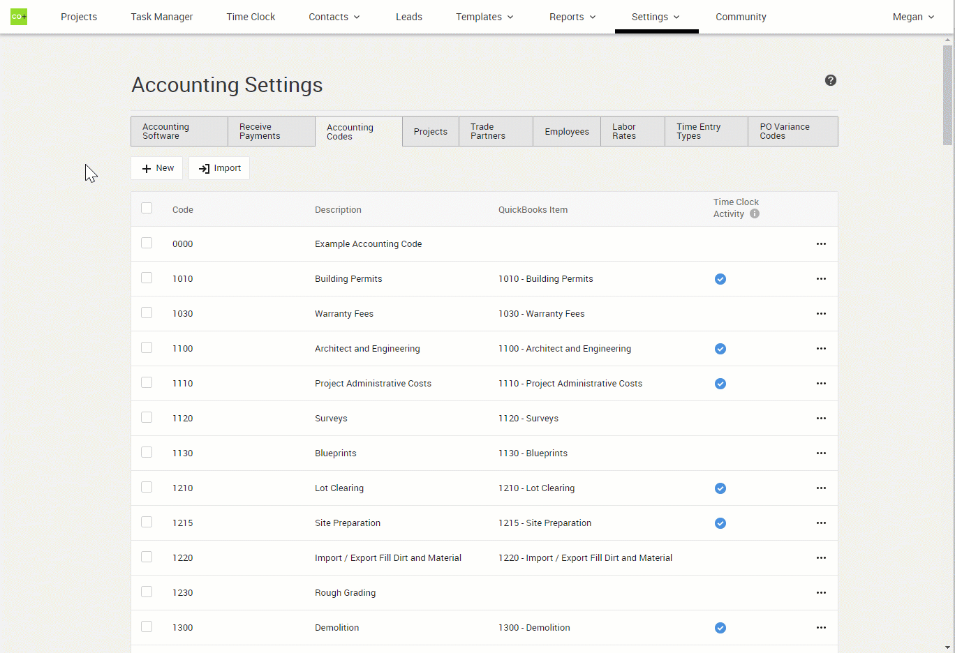 Setting Up Accounting Codes CoConstruct Setting Up Accounting Codes CoConstruct